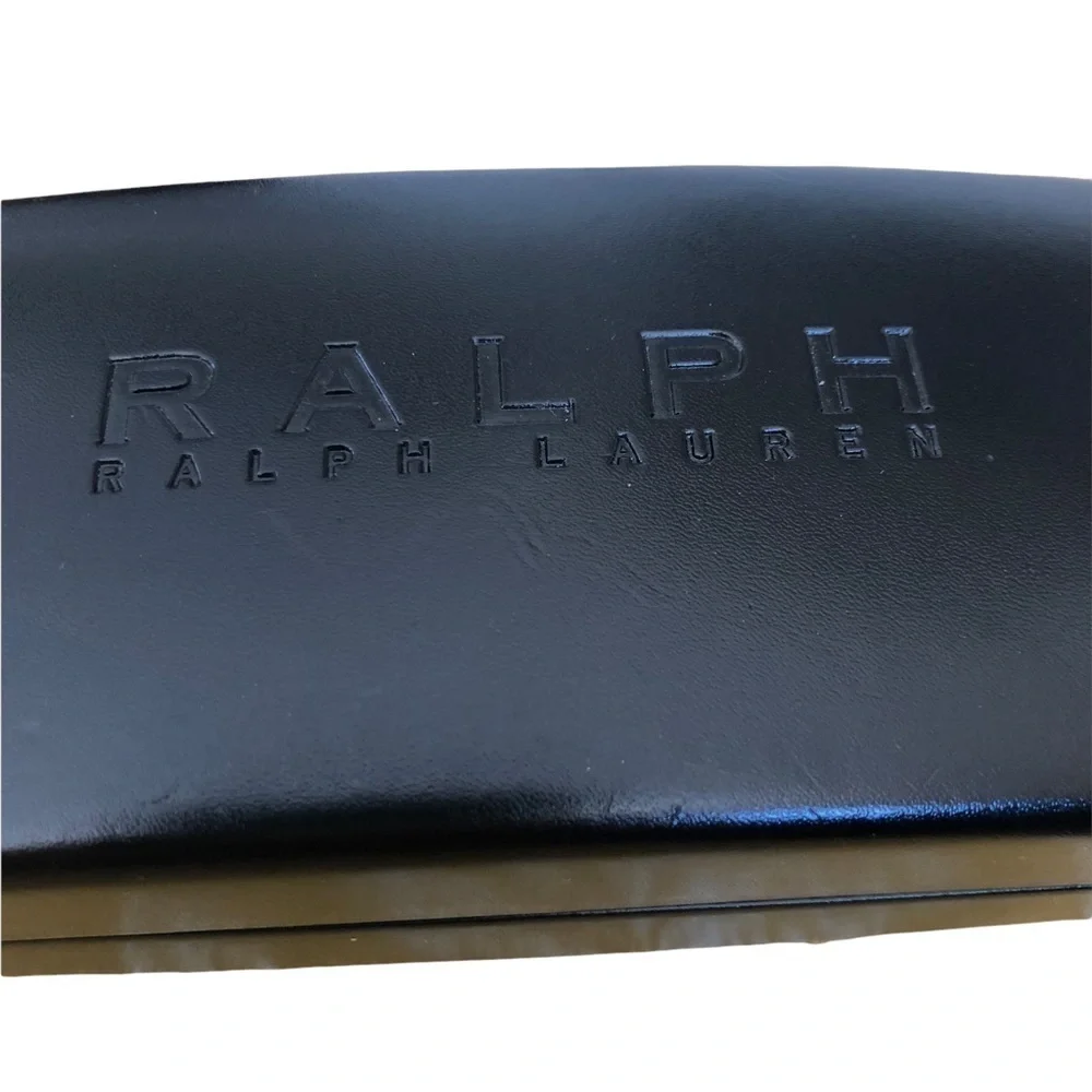 Ralph Lauren Black Hard Sunglass Eyeglass Case Black Lined In Velvet